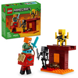 LEGO Minecraft The Nether Lava Battle building set 99 pieces, UK version
