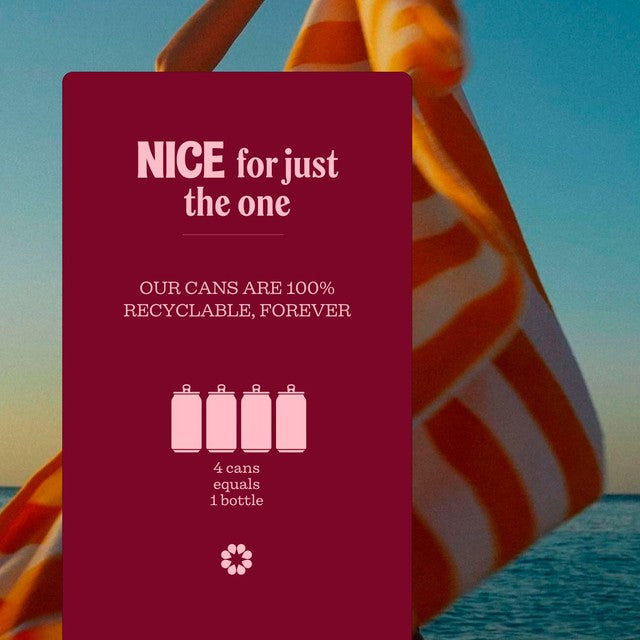 NICE Sauvignon Blanc white wine 187ml can, imported from the UK