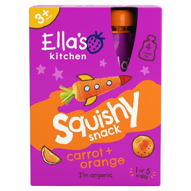 Ella's Kitchen Carrot and Orange Kids Drink multipack 4 x 100g - British product