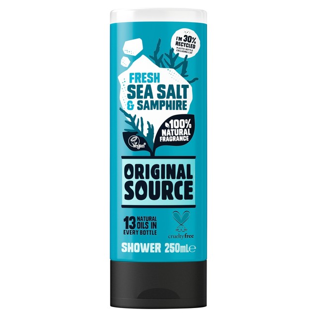 Original Source sea salt samphire shower gel 250ml, imported from the UK