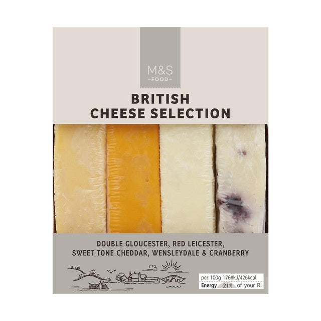 M&S British cheese selection 240g, imported from the UK
