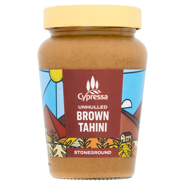 Cypressa unhulled brown tahini 300g - British product