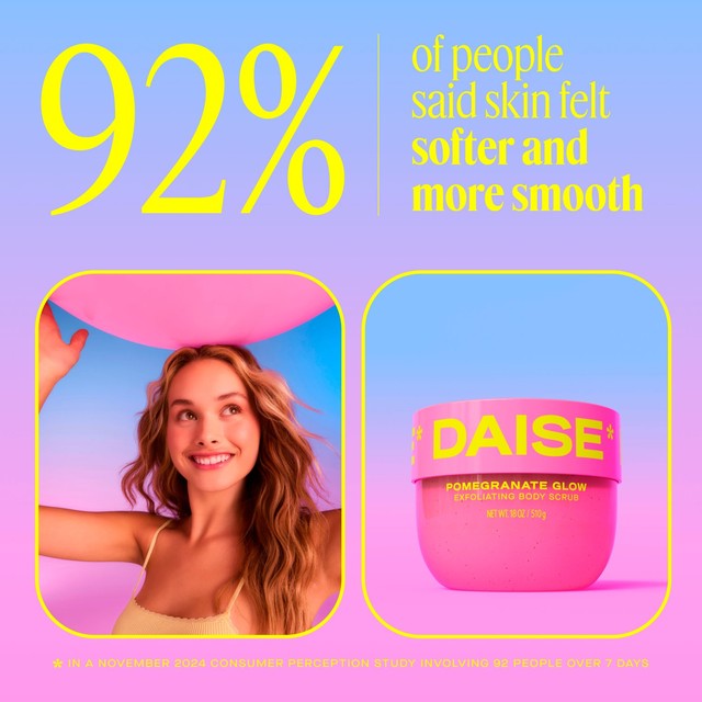 DAISE body scrub Pomegranate Glow (British brand)
