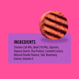 Bonkers BBQ beef burger dog treats 85g, imported from the UK