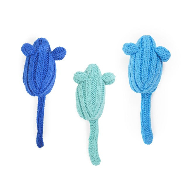 Rosewood Battersea Tune Chaser Mice catnip toys 3 per pack - British product