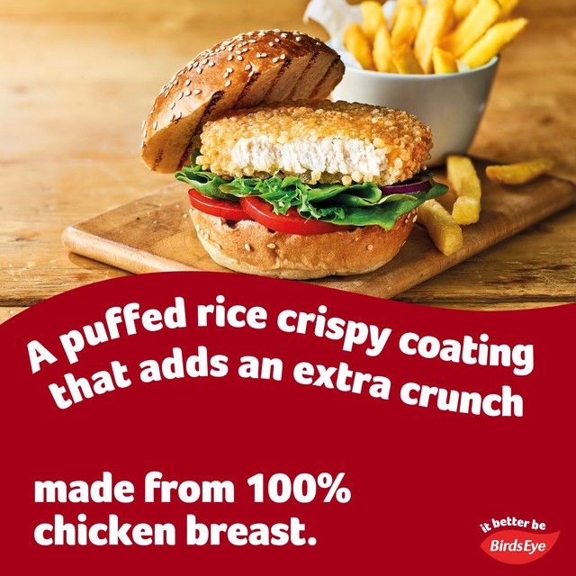 Birds Eye chicken quarter pounders 227g - British product