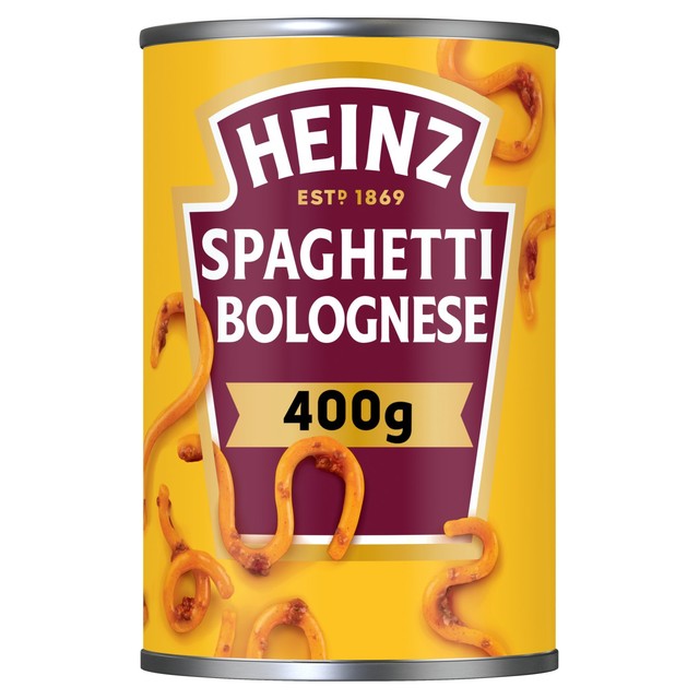 Heinz Spaghetti Bolognese canned pasta 400g, UK version