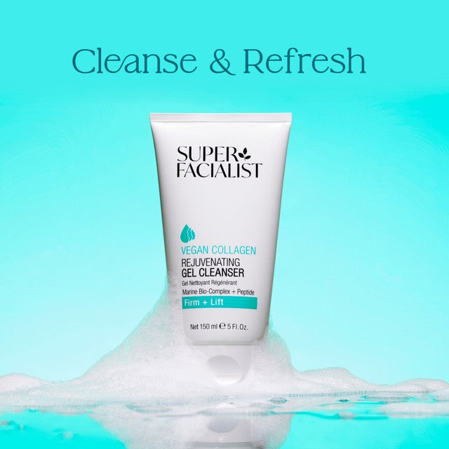 Super Facialist Vegan Collagen Brightening Gel Cleanser 150ml (British brand)