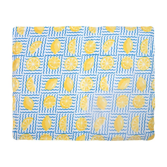 Rosewood dog cooling mat lemon print (British brand)