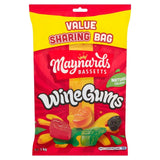 Cadbury Maynards Bassetts Wine Gums sharing bag 1kg, imported from the UK