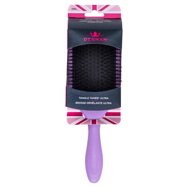 Denman D90L Violet Tangle Tamer Ultra detangling hairbrush - British product