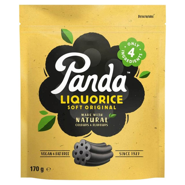 Panda liquorice sweets 170g, imported from the UK