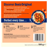 Ben's Original boil in bag long grain rice 500g - British product