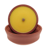 Price's Candles citronella large terracotta pot candle, imported from the UK