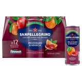San Pellegrino Pomegranate and Orange soft drink 12 x 330ml cans (British brand)