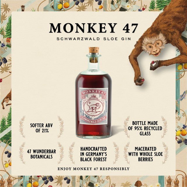 Monkey 47 gin gift set 3x15cl, imported from the UK