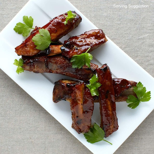 Ocado pork rib rack 550g, imported from the UK