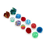 Petface assorted cat ball toys 12 pack - British product
