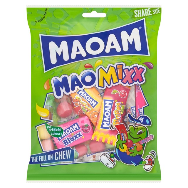 Maoam Mao Mixx sharing bag chewy sweets, imported from the UK