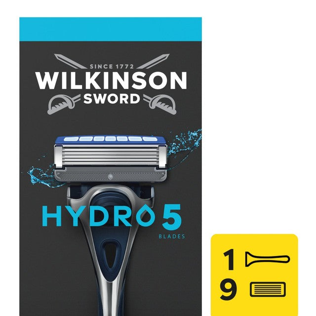 Wilkinson Sword Hydro 5 razor set with refills - British product