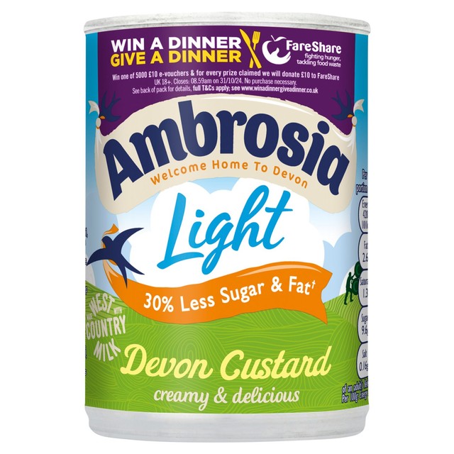 Ambrosia Low Fat Devon Custard 400g - British product