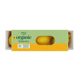 M&S organic unwaxed lemons 4-pack, imported from the UK