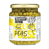 Realfoods by Organico fine peas in water 370g, imported from the UK