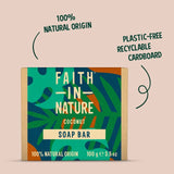 Faith In Nature coconut hand soap bar 100g - British product