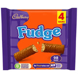 Cadbury fudge chocolate bar multipack 4 x 22g - British product