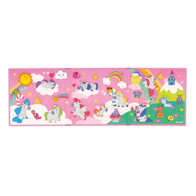 Janod Unicorn magnetic book 18cm, imported from the UK