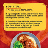 Schwartz sausage casserole recipe mix 35g (British brand)