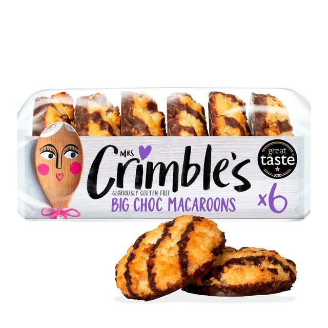 Mrs Crimble's gluten-free chocolate macaroons 195g, imported from the UK