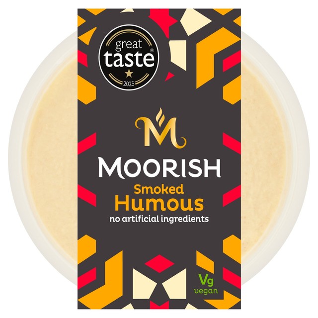 Moorish Smoked Humous Original dip 150g, imported from the UK