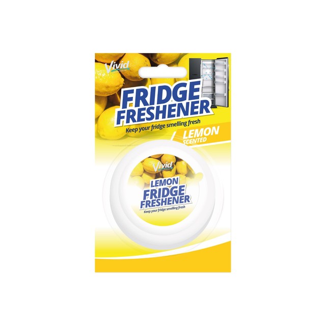 Vivid lemon fridge freshener 7.5cm, imported from the UK