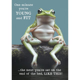 Pigment Animal Antics Frog Birthday Card 130mm x 176mm - British product
