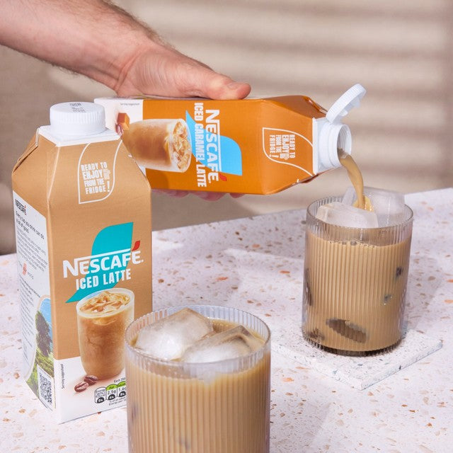 Nescafe Iced Coffee Caramel Latte 750ml, imported from the UK