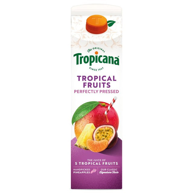 Tropicana tropical fruit juice 850ml (British brand)