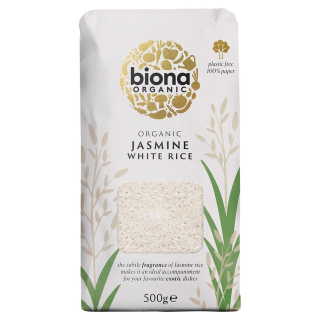 Biona White Jasmine Rice 500g - British product