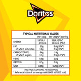 Doritos original salted tortilla chips 230g - British product