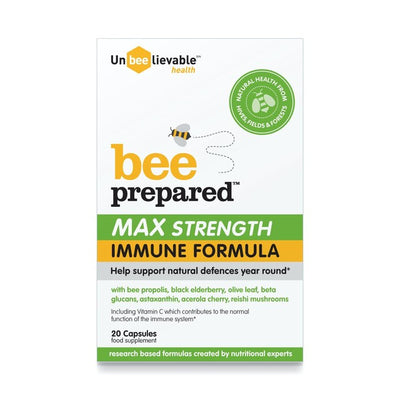 M&S Unbeelievable Health Bee Prepared Max Strength Immune Formula Supplement 20 Capsules- Buy online at McGrocer