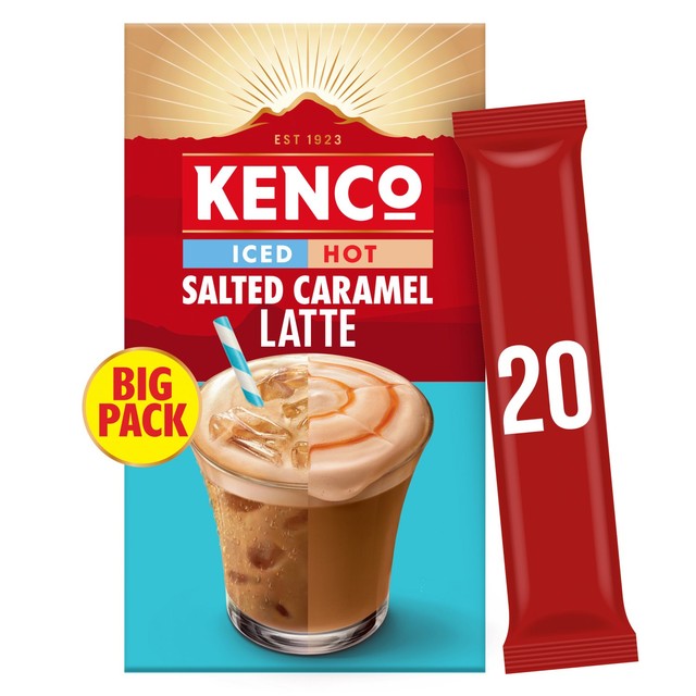 Kenco salted caramel instant coffee latte 20 sachets - British product
