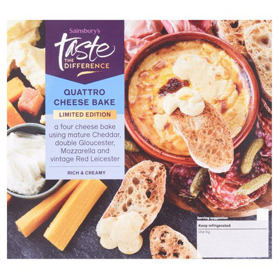 Sainsburys Sainsburys Quattro Cheese Bake Autumn Edition Taste the Difference 300g- Buy online at McGrocer