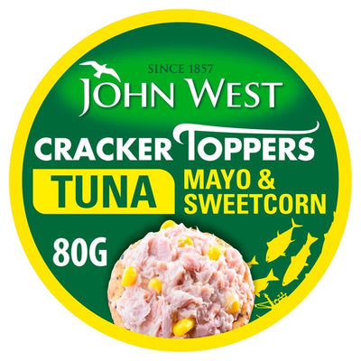 John West Cracker Topper Thunfisch-Mais-Mayonnaise-Aufstrich 80g