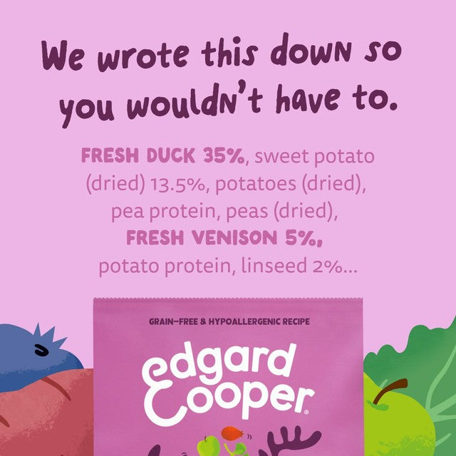 Edgard & Cooper dry dog food venison and duck (British brand)