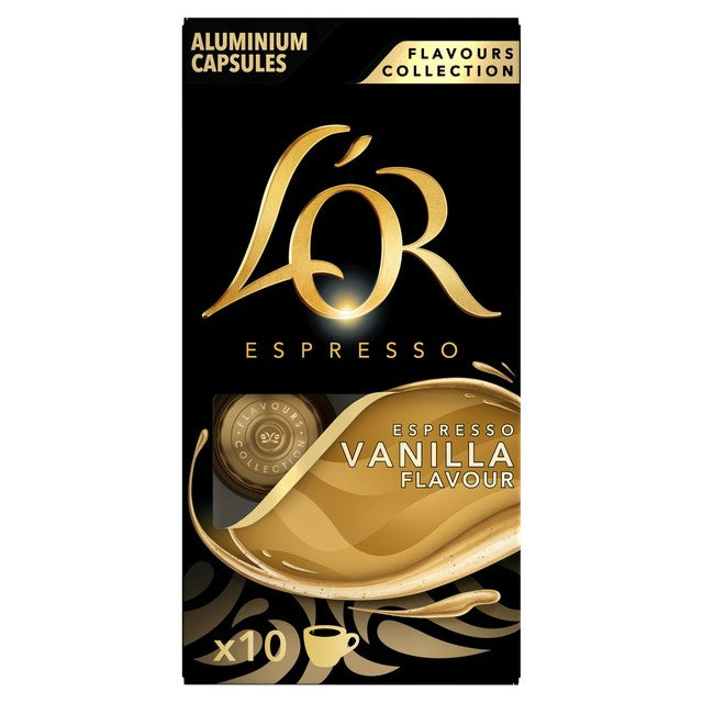 L'OR vanilla coffee pods 10 pack, UK version