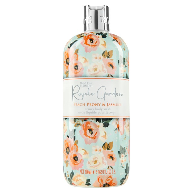 Baylis & Harding Peach Peony & Jasmine Body Wash 500ml - British product