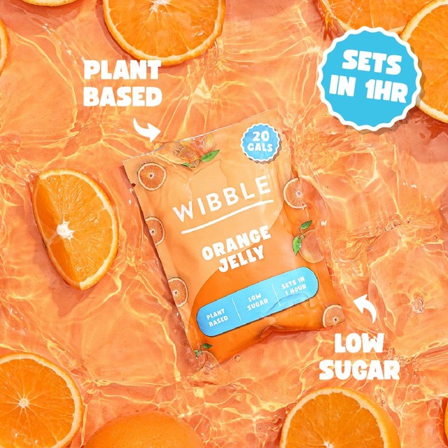 Wibble plant-based orange jelly crystals 57g (British brand)