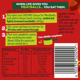 Dolmio Bolognese Meatball Tomato & Basil Pasta Sauce 450g - British product