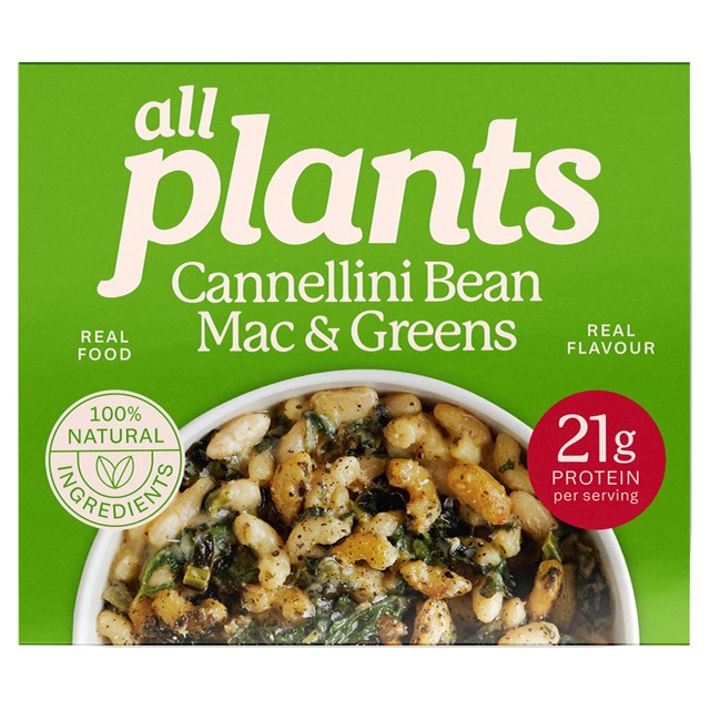 Plants Cannellini Bean Mac & Greens frozen ready meal 300g - British product