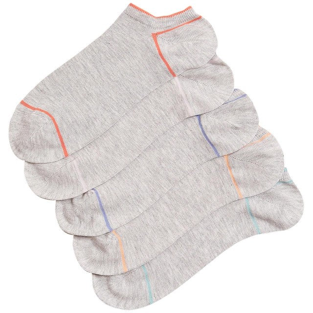 M&S Tipped Supersoft Trainerliner Socks 5 Pack (6-8), imported from the UK